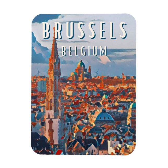 Imán Bruxelles, la capitale de la Belgique et d'Europe (Vertical)