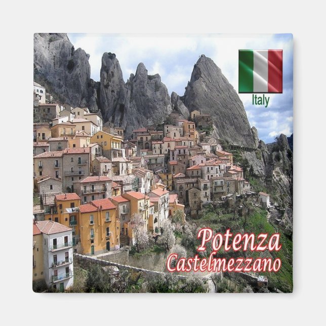 Imán BSL009 POTENZA, CASTELMEZZANO, Fridge (Frente)