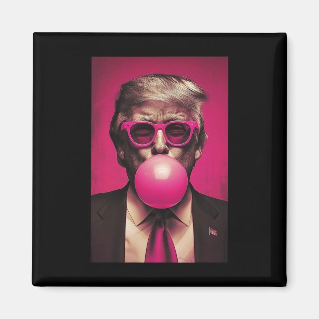 Imán Bubblegum rosada (Frente)