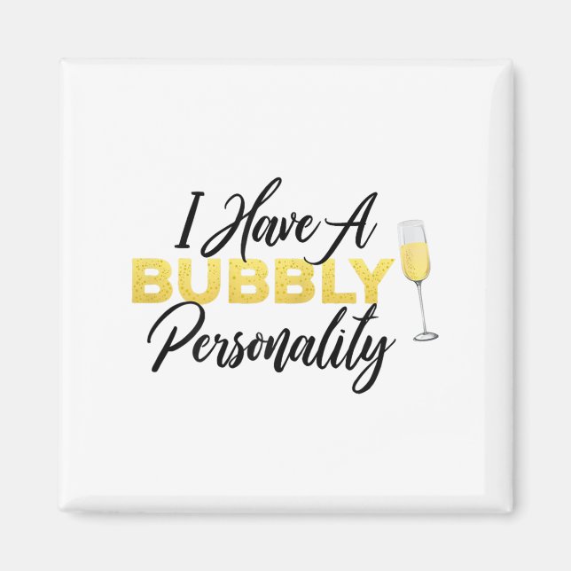 Imán Bubbly Ity _ Champagne_wine Lover Quote  (Frente)