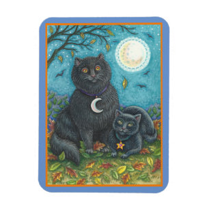 IMÁN BUBO Y GATOS NEGROS DE PYEWACKET, ARTE DE HALLOWEE