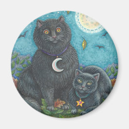 IMÁN BUBO Y PYEWACKET, MAGNET DE GATOS NEGROS
