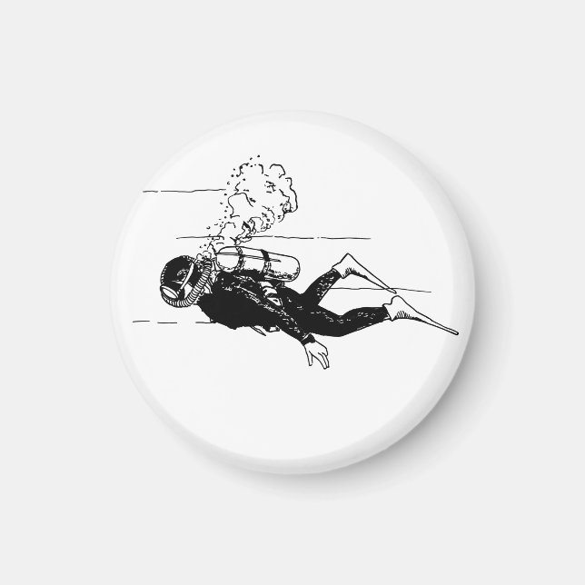 Imán Buceador de Scuba (Frente)