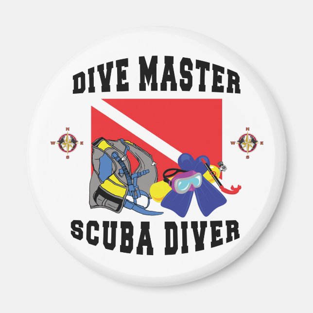 Imán Buceador SCUBA Master (Frente)