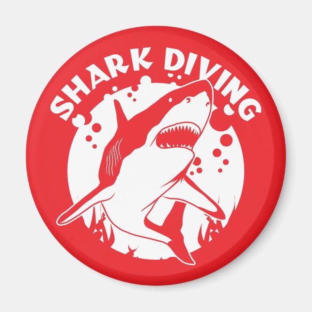 Imán Buceo con Tiburones (Frente)
