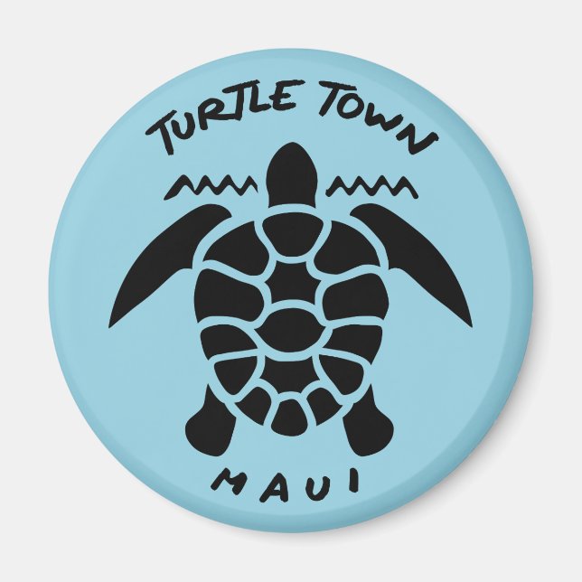 Imán Buceo con tortugas marinas en Scuba - Turtle Town  (Frente)