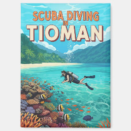 Imán Buceo de escuba de tioman malayo