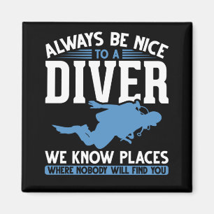 Imán Buceo divertido Scuba