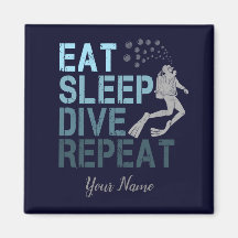 Buceo Scuba Comer Sueño Buceo Repetir diciendo