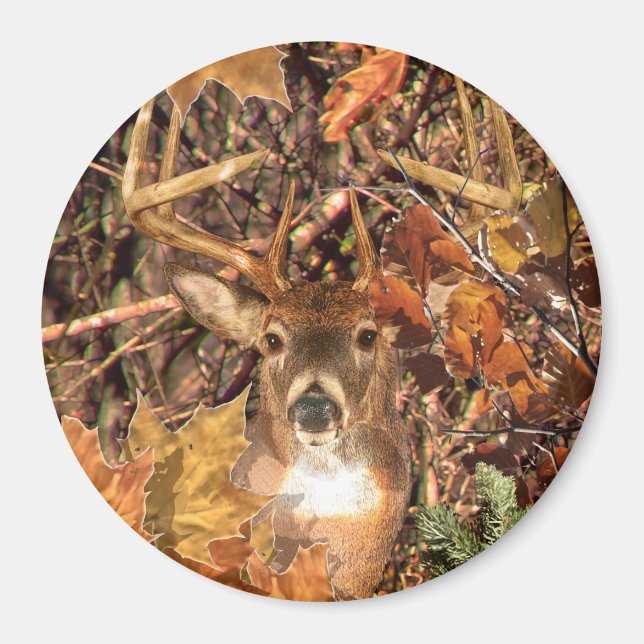 Imán Buck in Camo White Tail Deer (Frente)