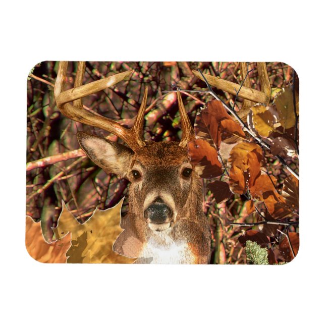 Imán Buck in Camo White Tail Deer (Horizontal)