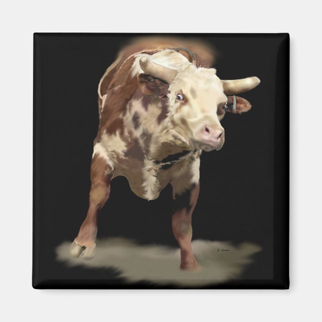 Imán Bucking Bull (Frente)
