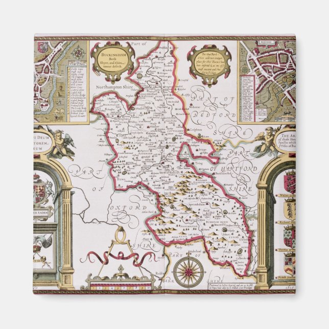 Imán Buckinghamshire, grabado por Jodocus (Frente)