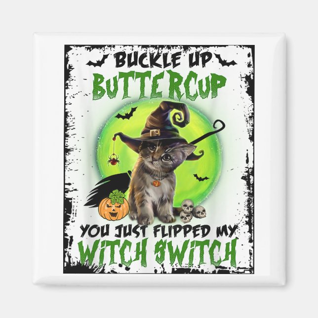 Imán Buckle Up Buttercup Acabas De Volar Mi Bruja Swift (Frente)