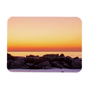 Imán Buckroe Beach Sunrise Flexible Photo Magnet