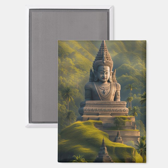 Imán Buda de las montañas de Indonesia (Anverso/Reverso)
