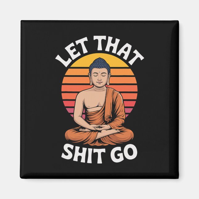Imán Buda Yoga Deja Ir  (Frente)