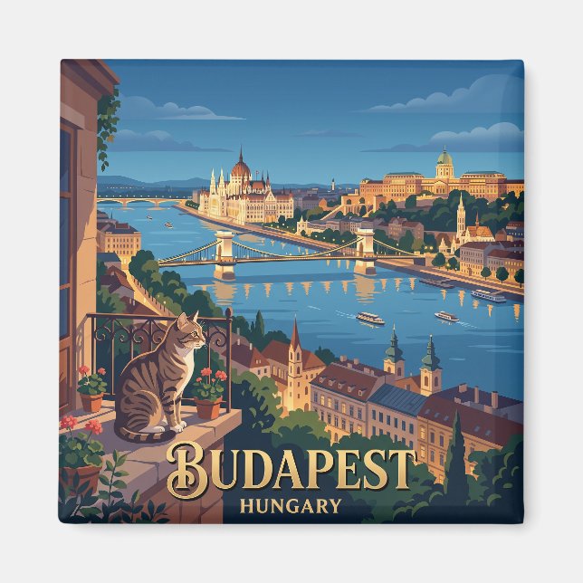 Imán Budapest Hungría (Frente)