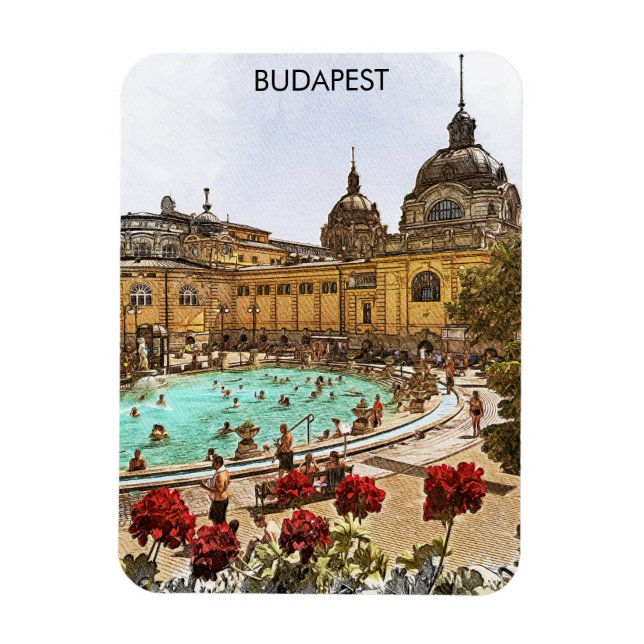 Imán Budapest Hungría Baños termales Széchenyi (Vertical)