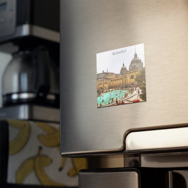 Imán Budapest Hungría Baños termales Széchenyi (budapest hungary city magnet)