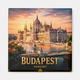 Imán Budapest Hungría Danubio Ciudad Europea de Descans