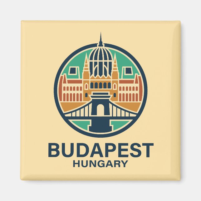 Imán Budapest Hungría Europa (Frente)