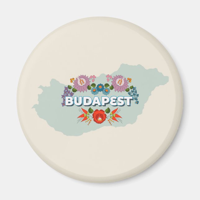 Imán Budapest, Hungría Magnet (Frente)