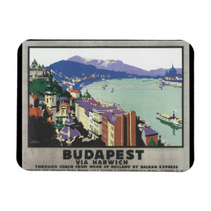 Imán Budapest vía el poster del viaje de