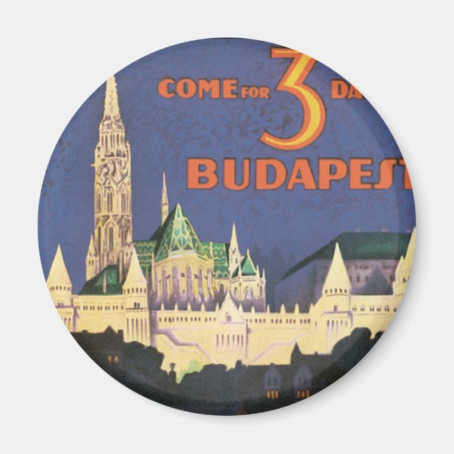 Imán Budapest vintage (Frente)