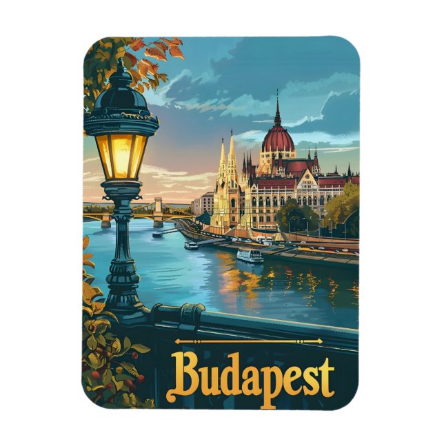 Imán Budapest vintage (Vertical)