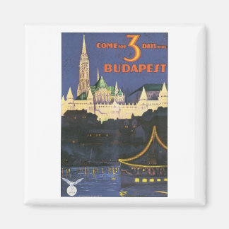 Imán Budapest Vintage Travel Poster