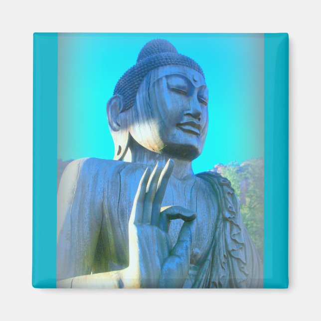 Imán buddha azul (Frente)