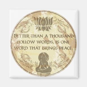 Imán Buddha Hollow Words