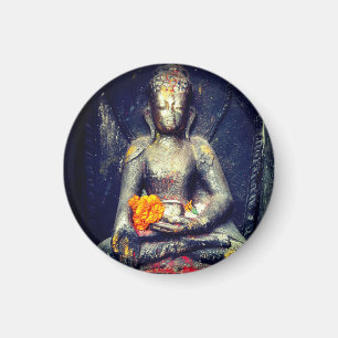 Imán Buddha Shakyamuni, Flor, Himalayas - Nepal