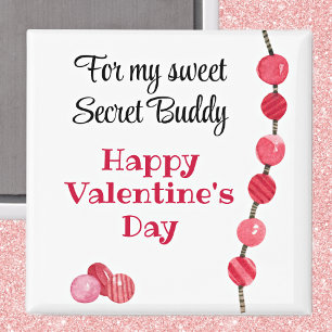 Imán Buddy secreto, feliz Día de San Valentín de 2 pulg