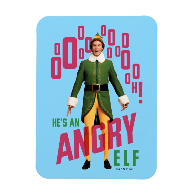 Imán Buddy the Elf | Es un elfo enojado (Vertical)