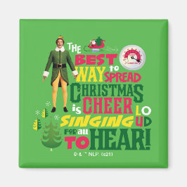 Imán Buddy the Elf | Navidades Cheer Cita Gráfica
