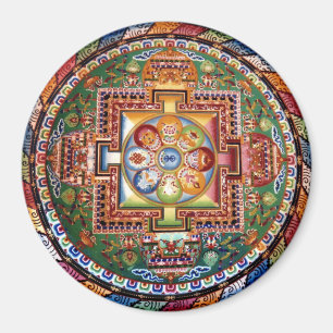 Imán Budismo tántrico tibetano vintage Mandala