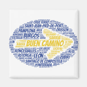 Imán Buen Camino Word Art