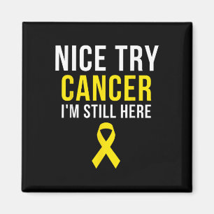 Imán Buen intento Sobreviviente Sarcoma Cáncer Concienc