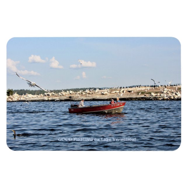 Imán Buena Pesca En El Lago Vermilion (Horizontal)