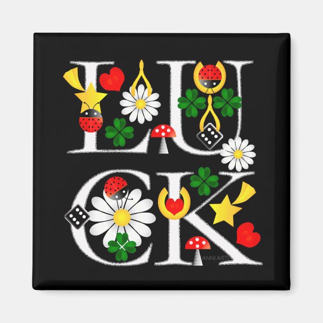 Imán Buena suerte (Frente)