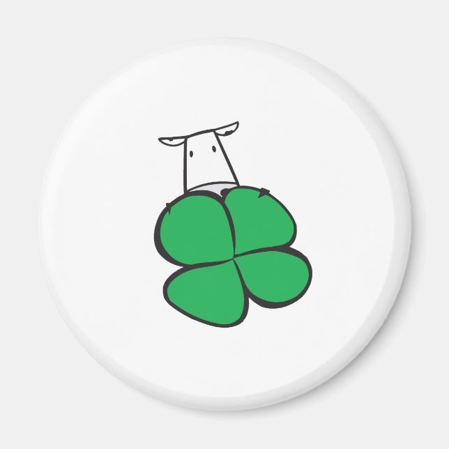 Imán Buena suerte de vaca amante (Frente)