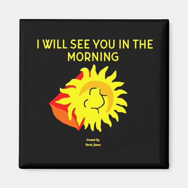 Imán Buenas Noches Sol 2 Pulgadas (Frente)