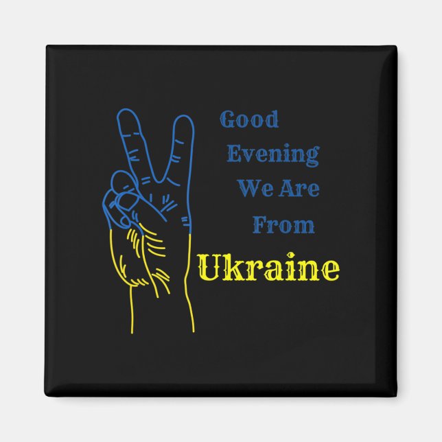 Imán Buenas noches somos de Ucrania (Frente)