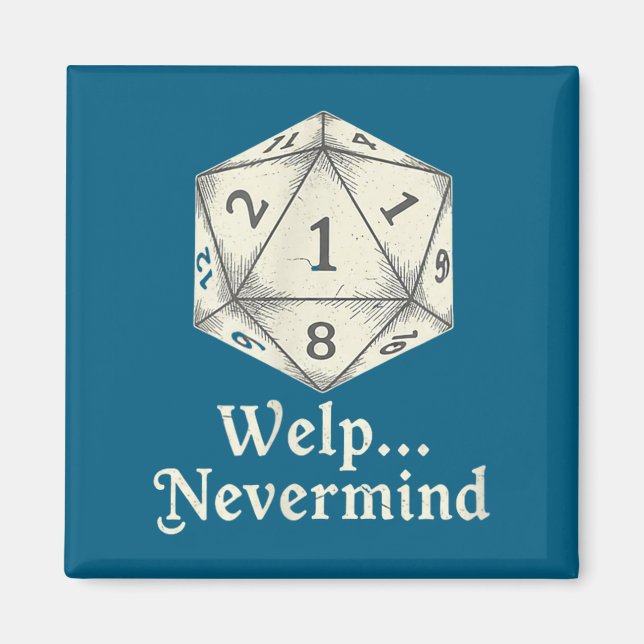 Imán Bueno Da Igual Juego De Mesa D20 Rpgs De Mesa  (Frente)