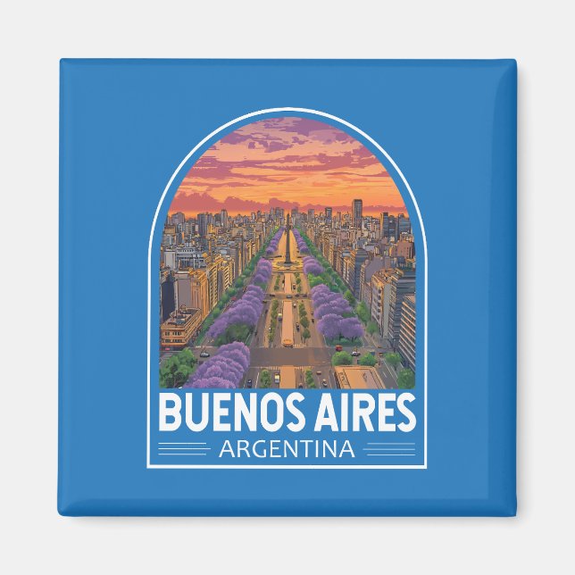 Imán Buenos Aires Argentina Viaje de arte (Frente)
