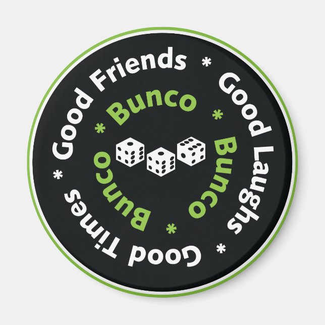 Imán buenos amigos de bunco (Frente)