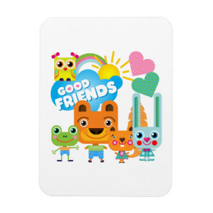 Imán Buenos amigos de los animales