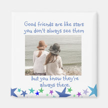 Buenos amigos son como estrellas Foto personalizad